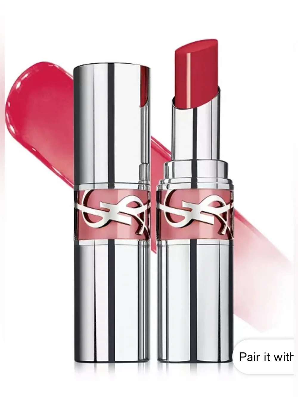 NWT YSL Yves Saint Laurent Loveshine high shine caring lipstick color shade 208
